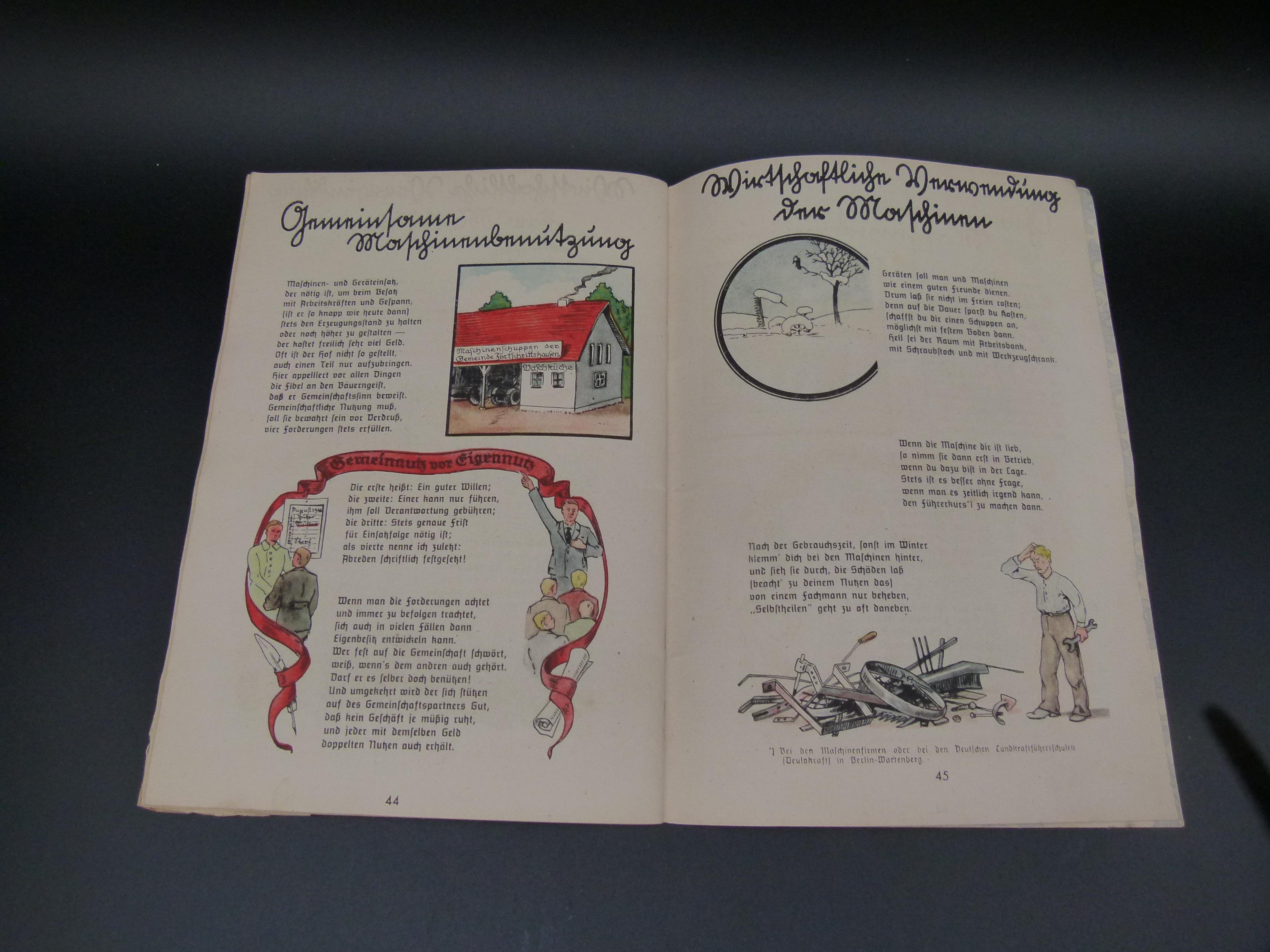 Die lustige Landmaschinen Fibel 1940 selten