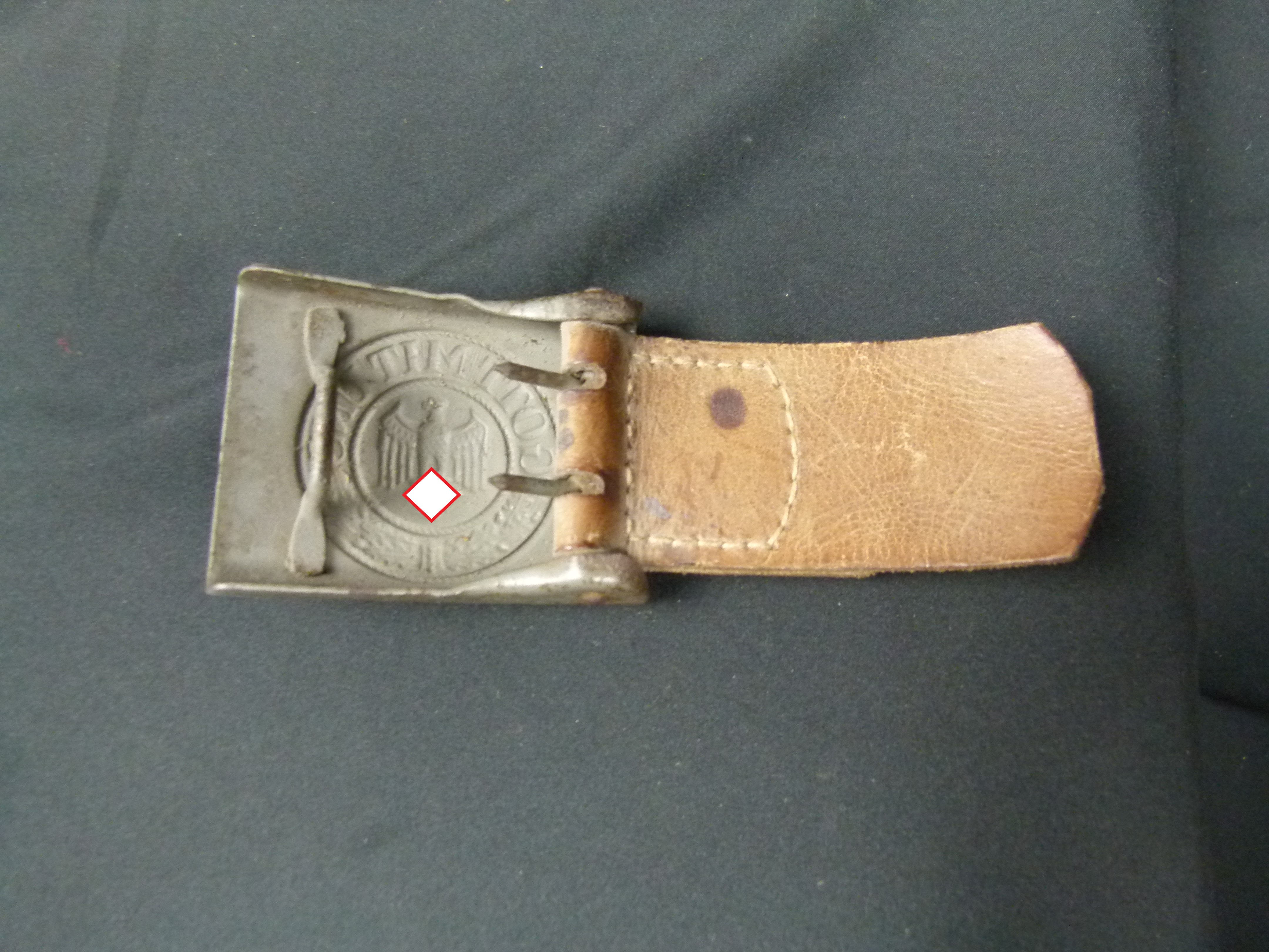 Koppelschloss feldgrau mit Widerhalt J. Kremp 1941