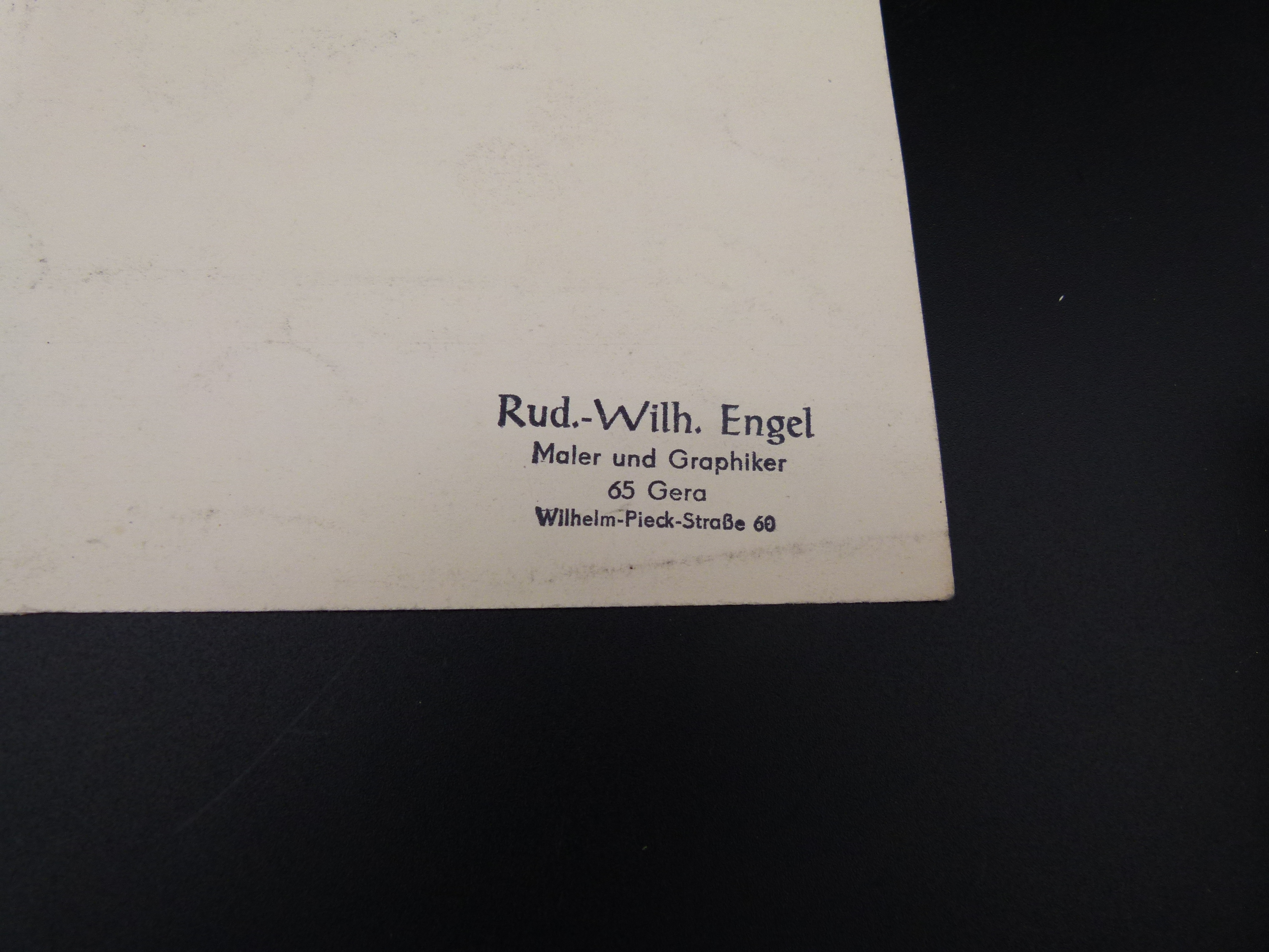 Zeichnung Walter Ulbricht Rudolf Wilhelm Engel