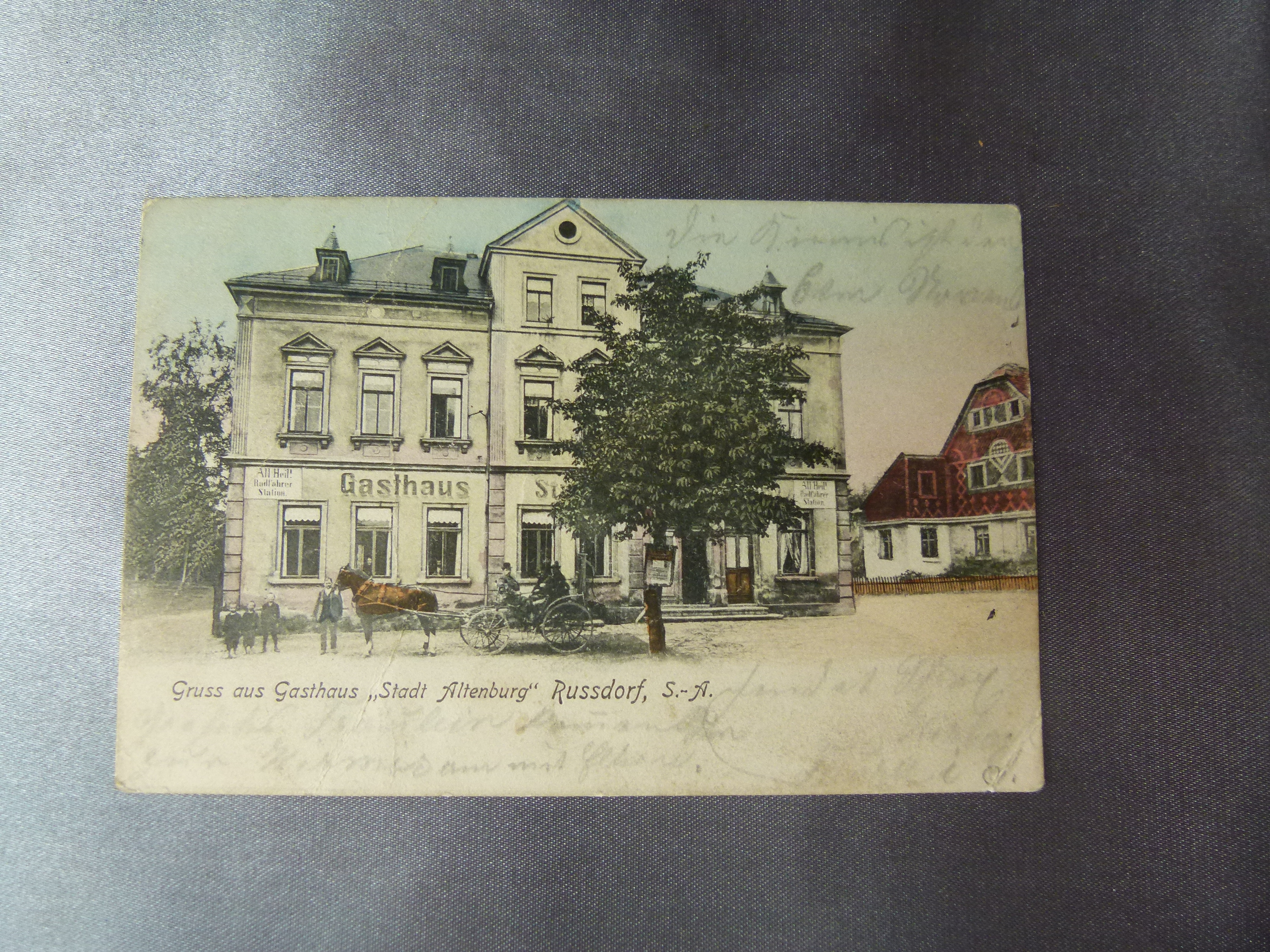 Ansichtskarte AK Gruss aus Gasthaus Stadt Altenburg Russdorf 