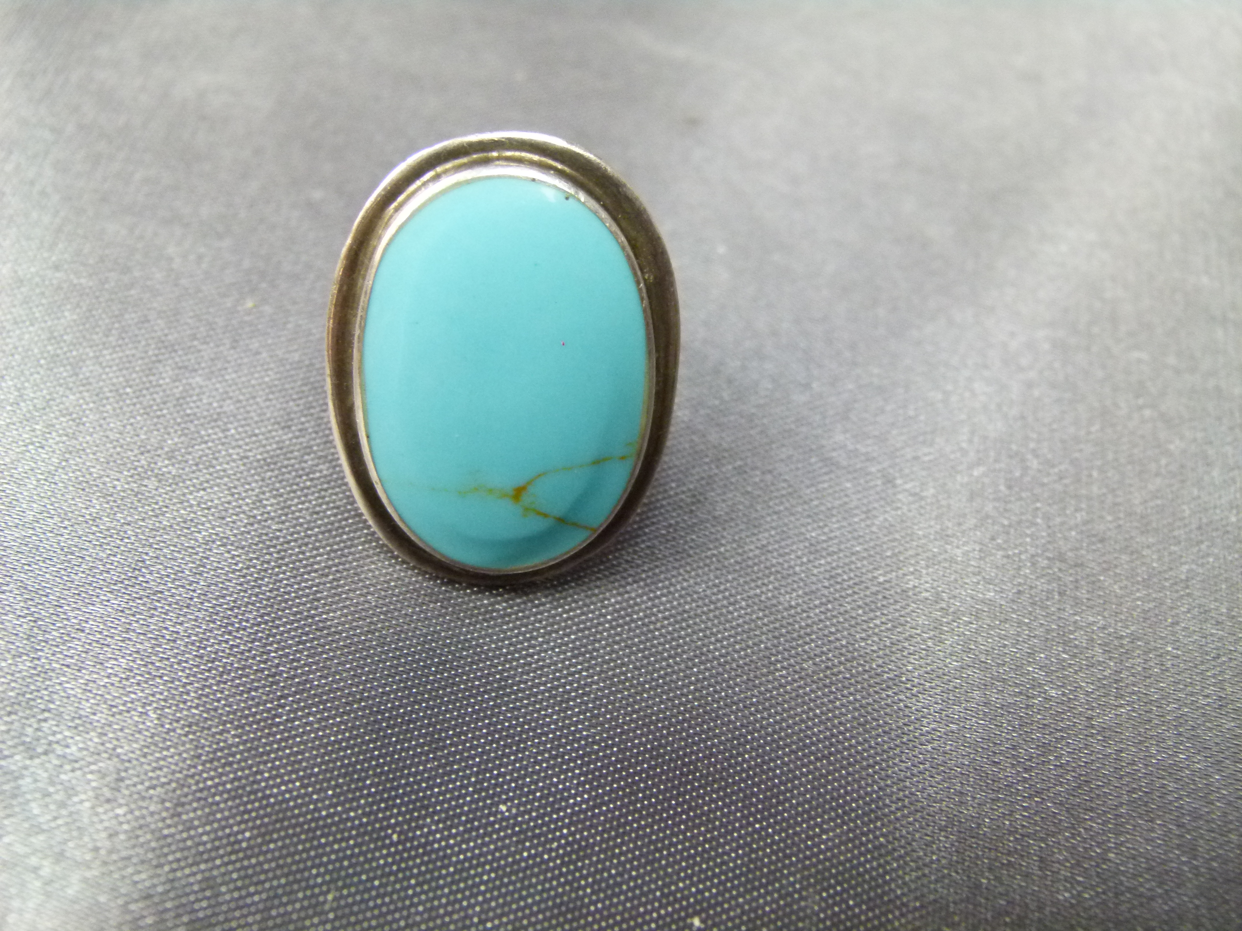 925 Sterling Silber Türkis Ring 