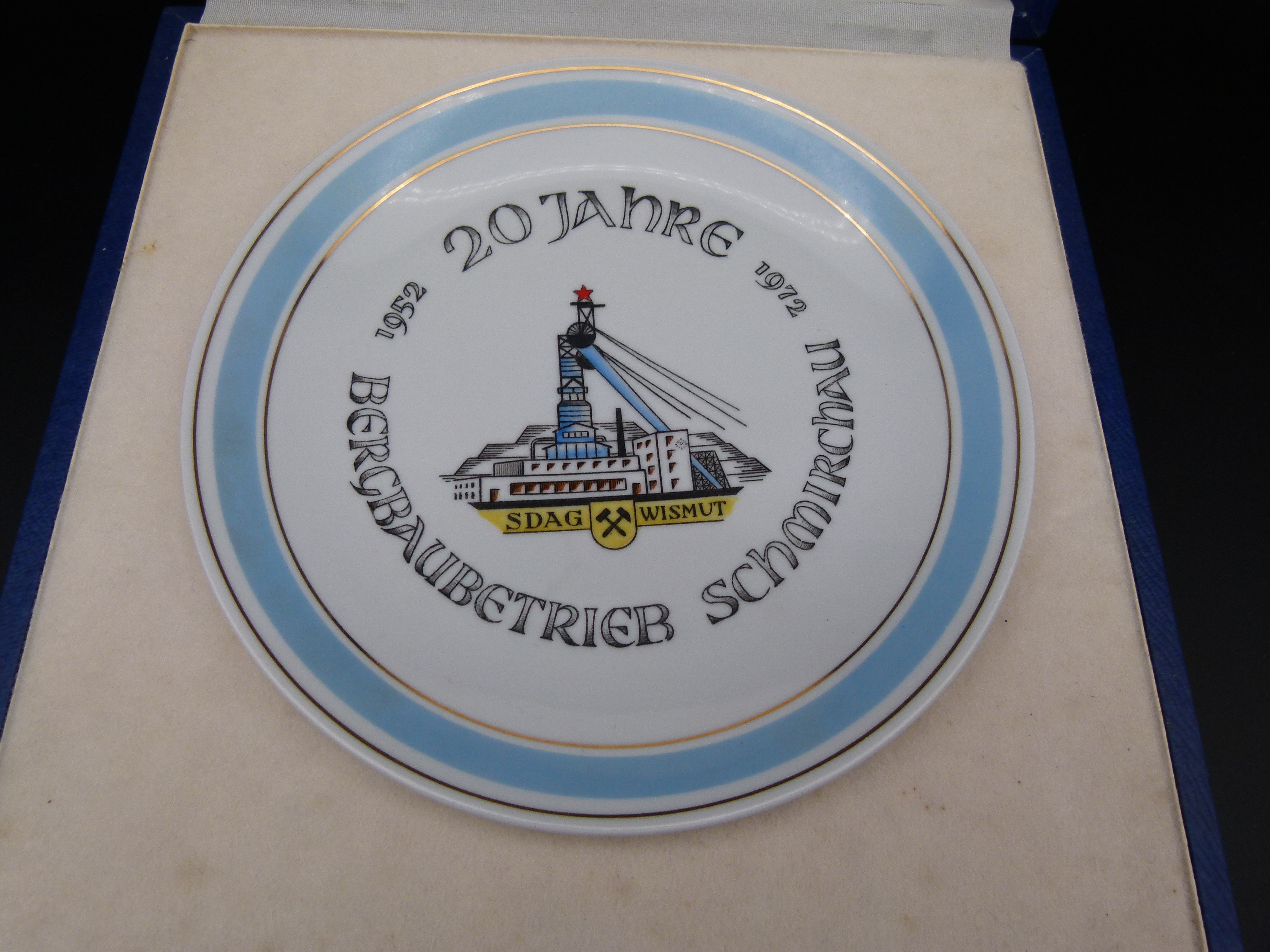 20 Jahre Bergbaubetrieb Schmirchau 1972 in Etui