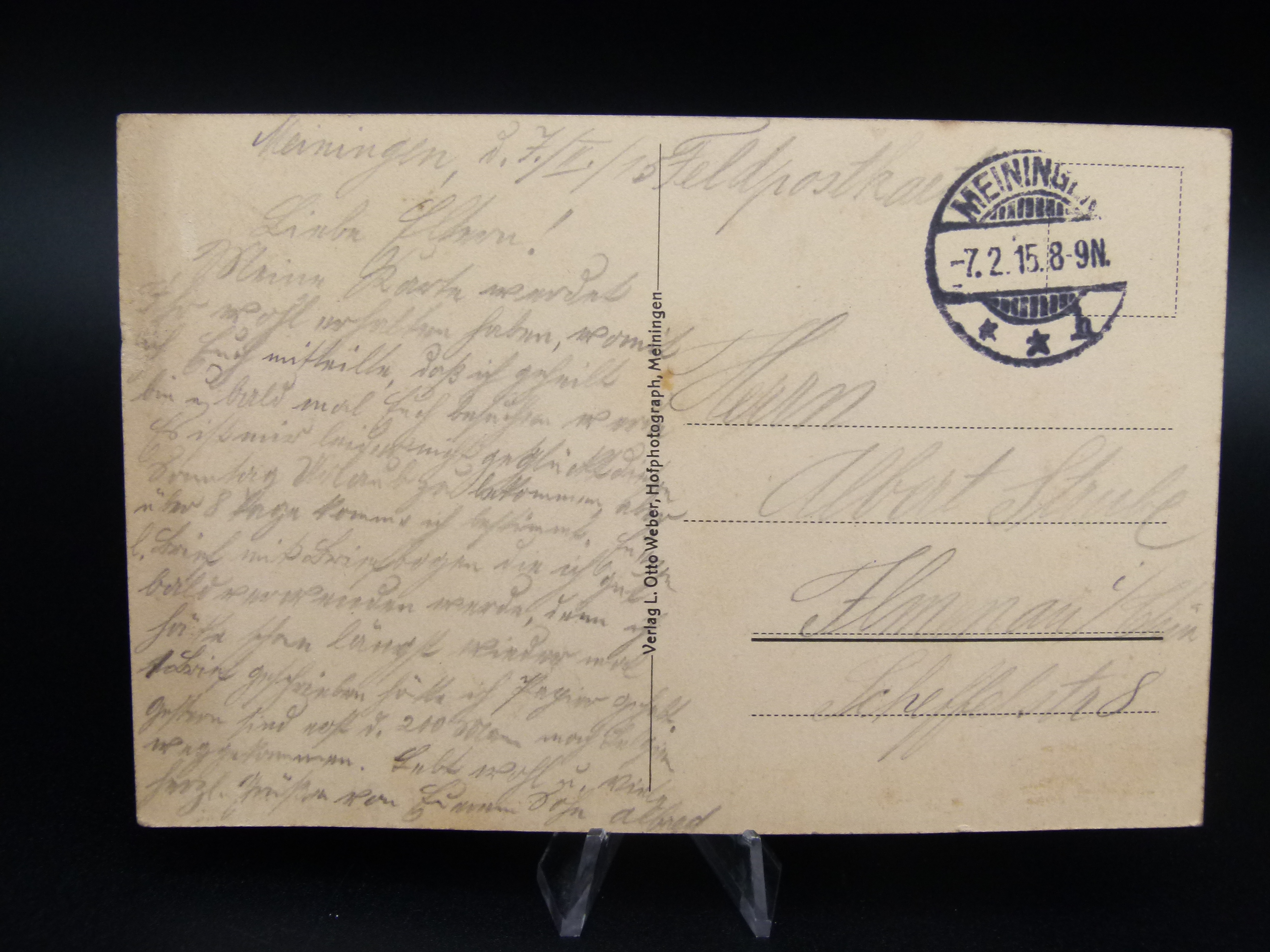 AK Cafe Restaurant Bellevue Meiningen Otto Rust