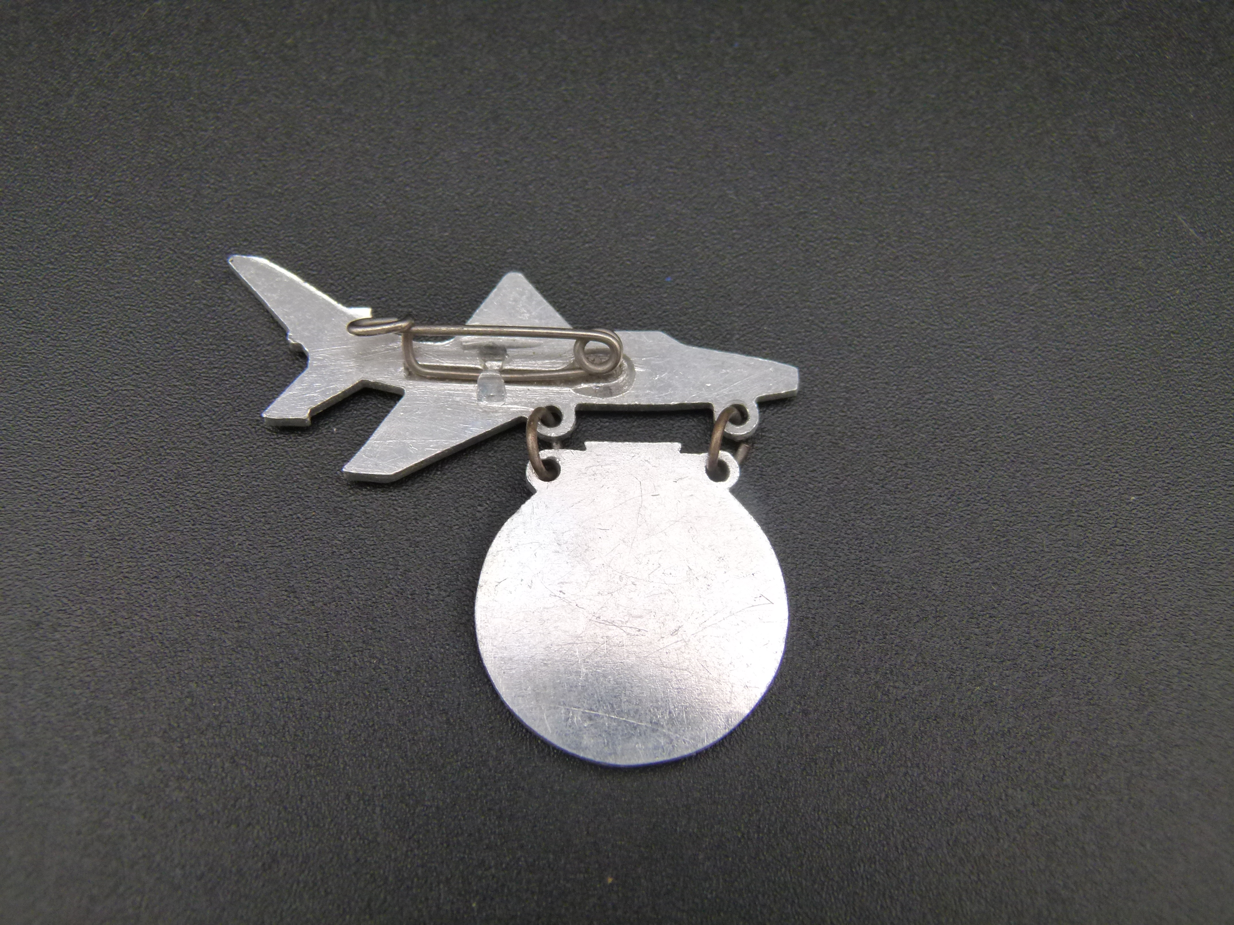 Abzeichen 10 Jahre NVA 1966 Jagdflugzeug MIG 21