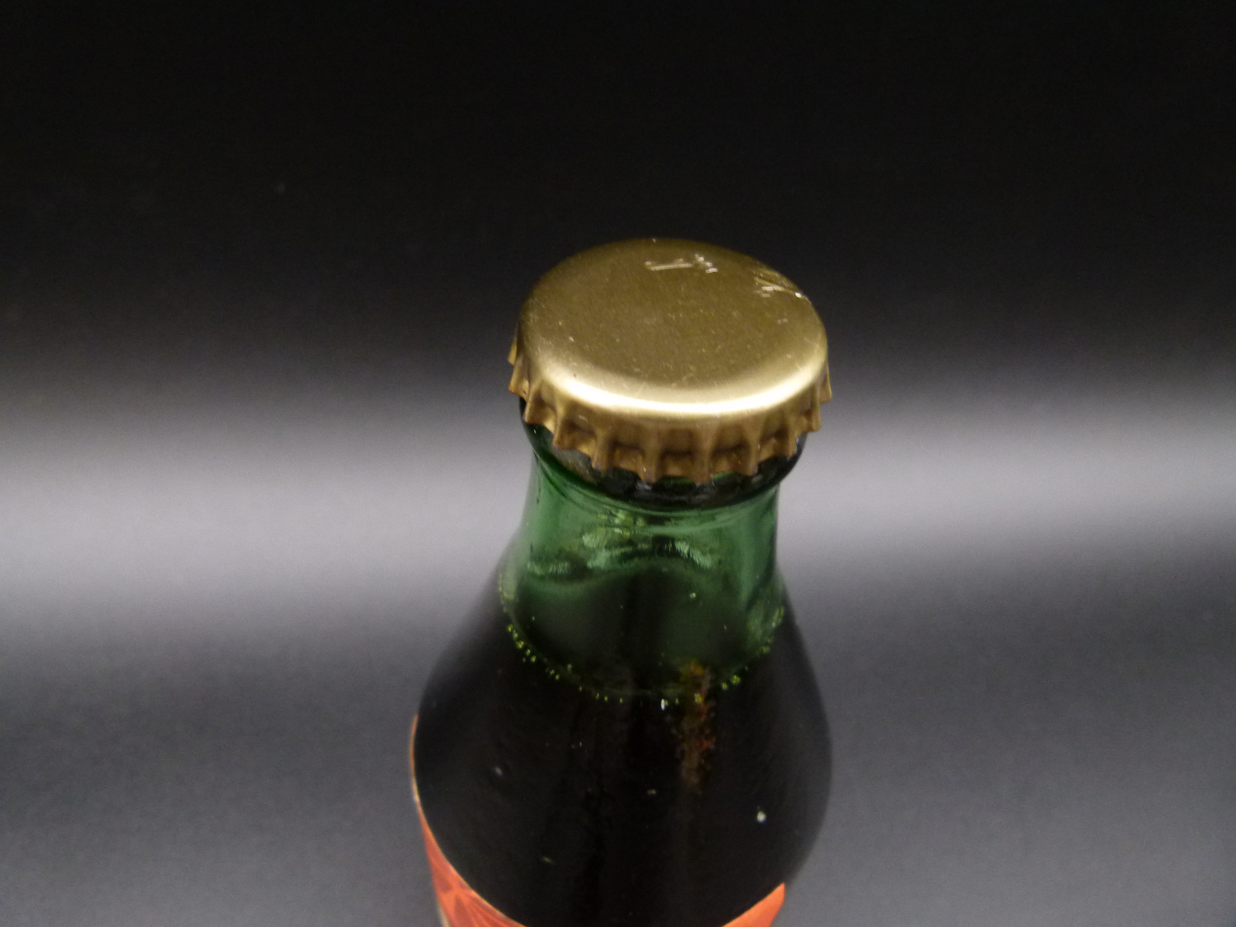 Ungeoeffnete Flasche Limonadensirup Orange DDR