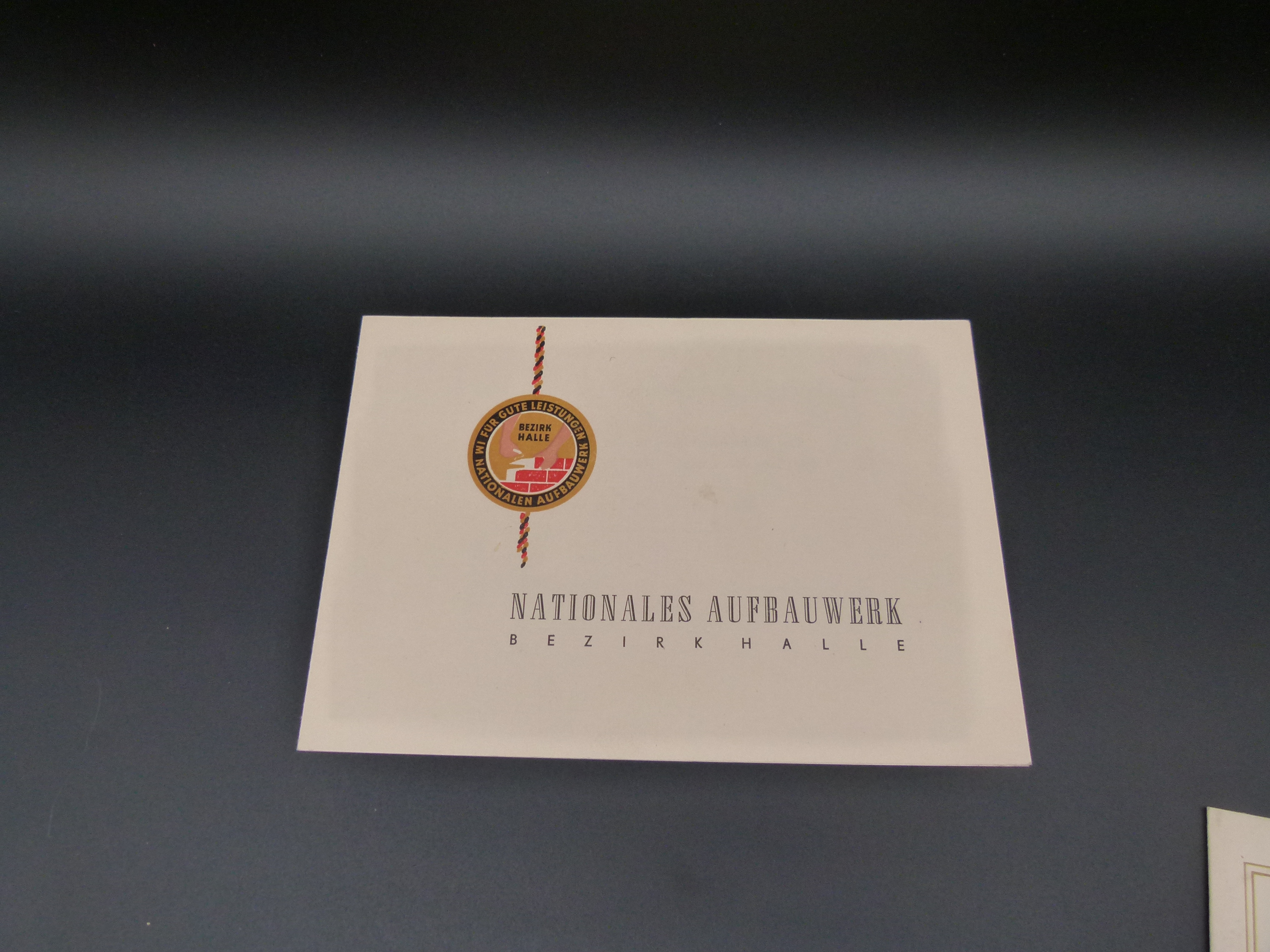 Seltene Gruppe 50er Jahre Partei Ehrenurkunden
