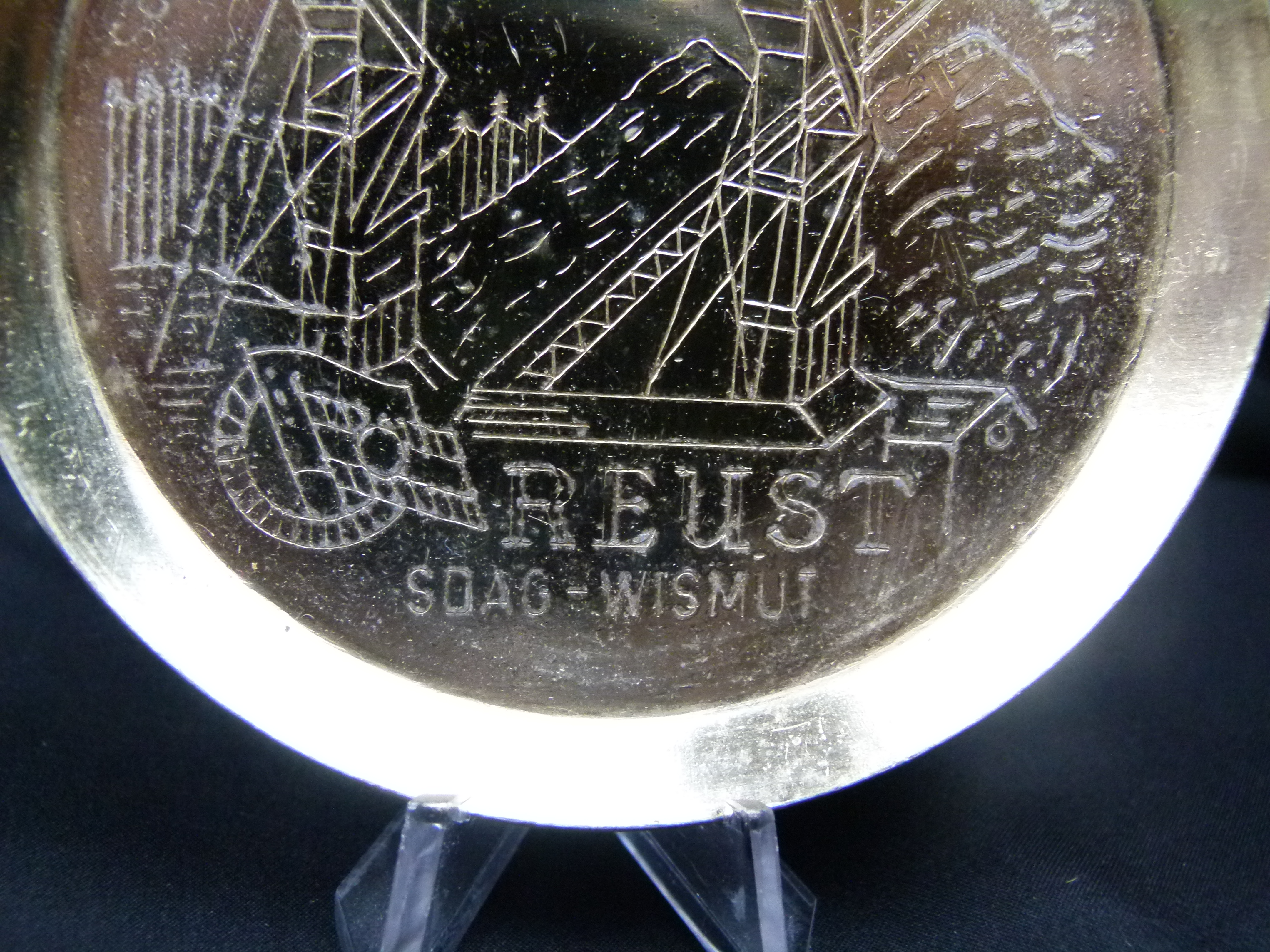 SDAG Wismut Bergbaubetrieb Reust Untersetzer 