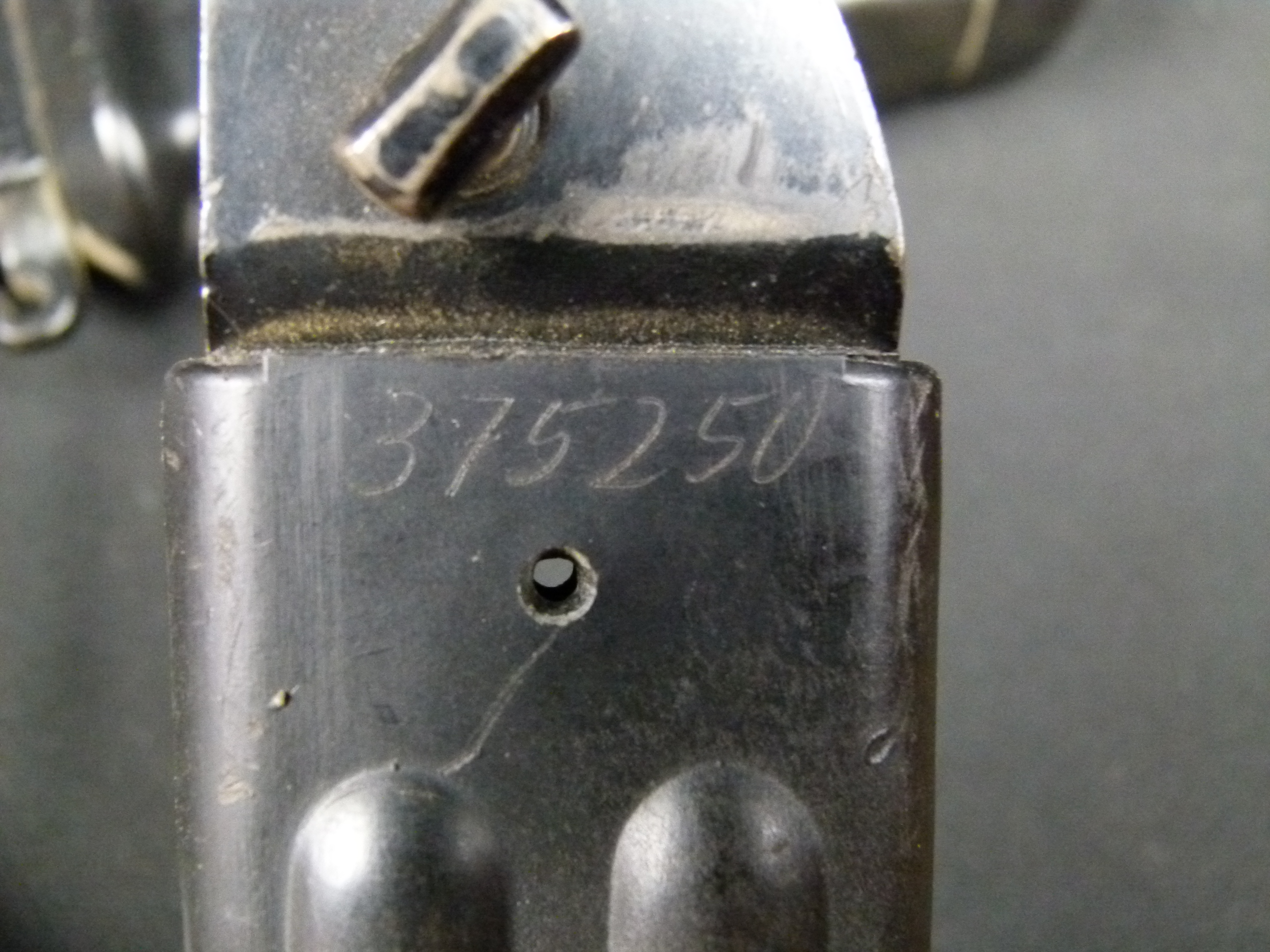 AK47 Bajonett NVA mit Ritznummer Nummerngleich 