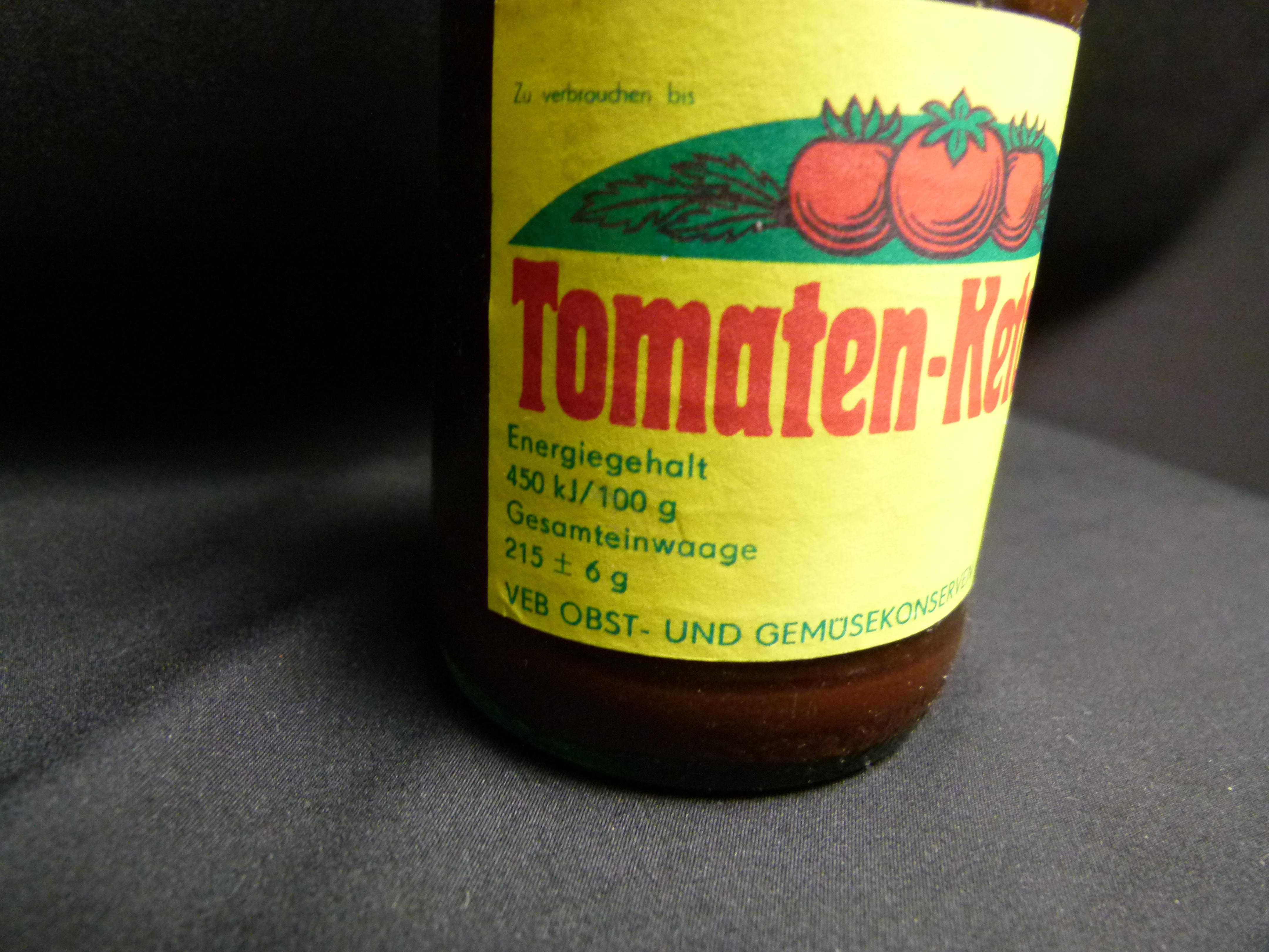 Original DDR Tomatenketchup VEB OGK Gera 1980