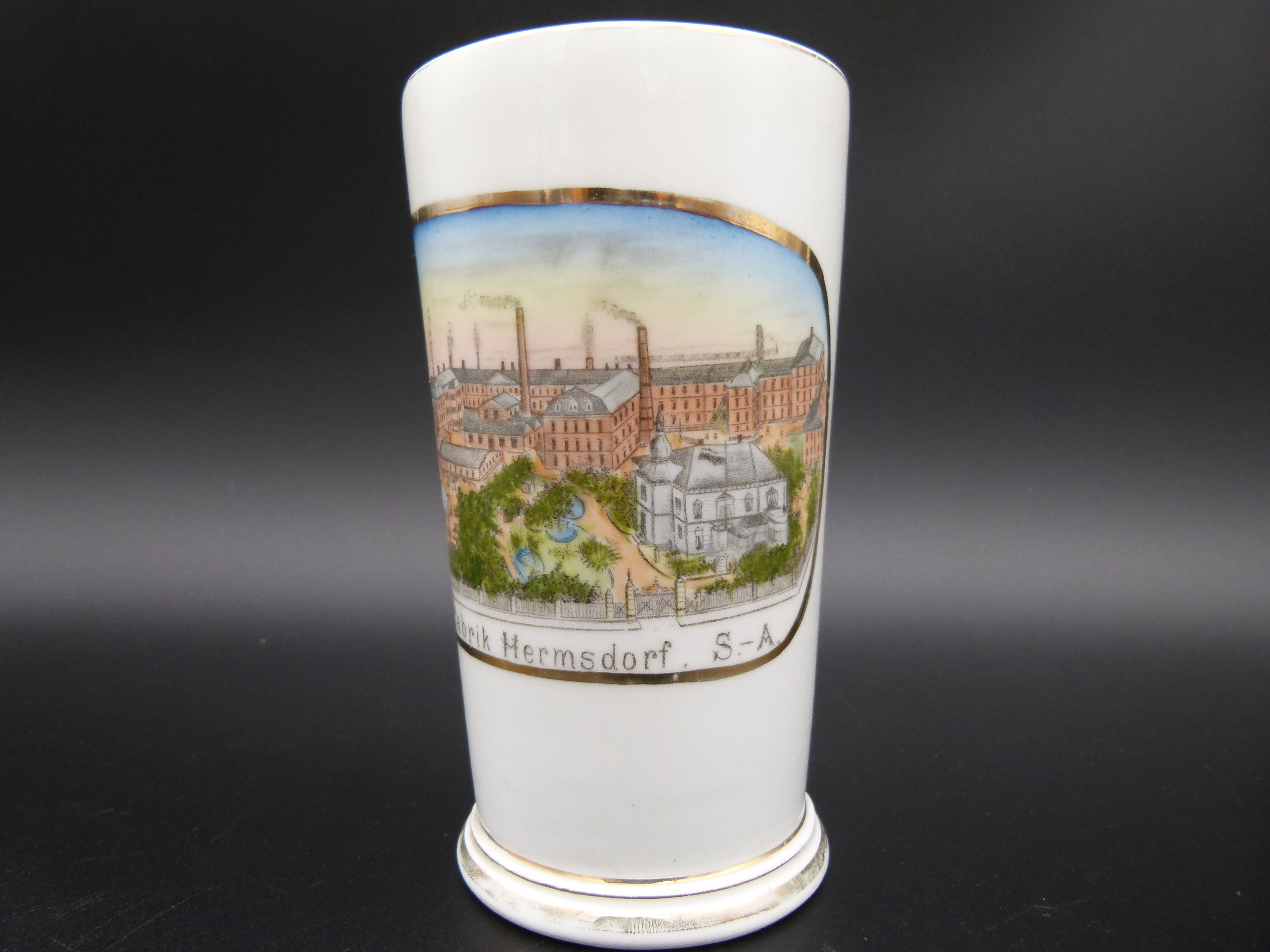 Antiker Becher Porzellanfabrik Hermsdorf S. A.