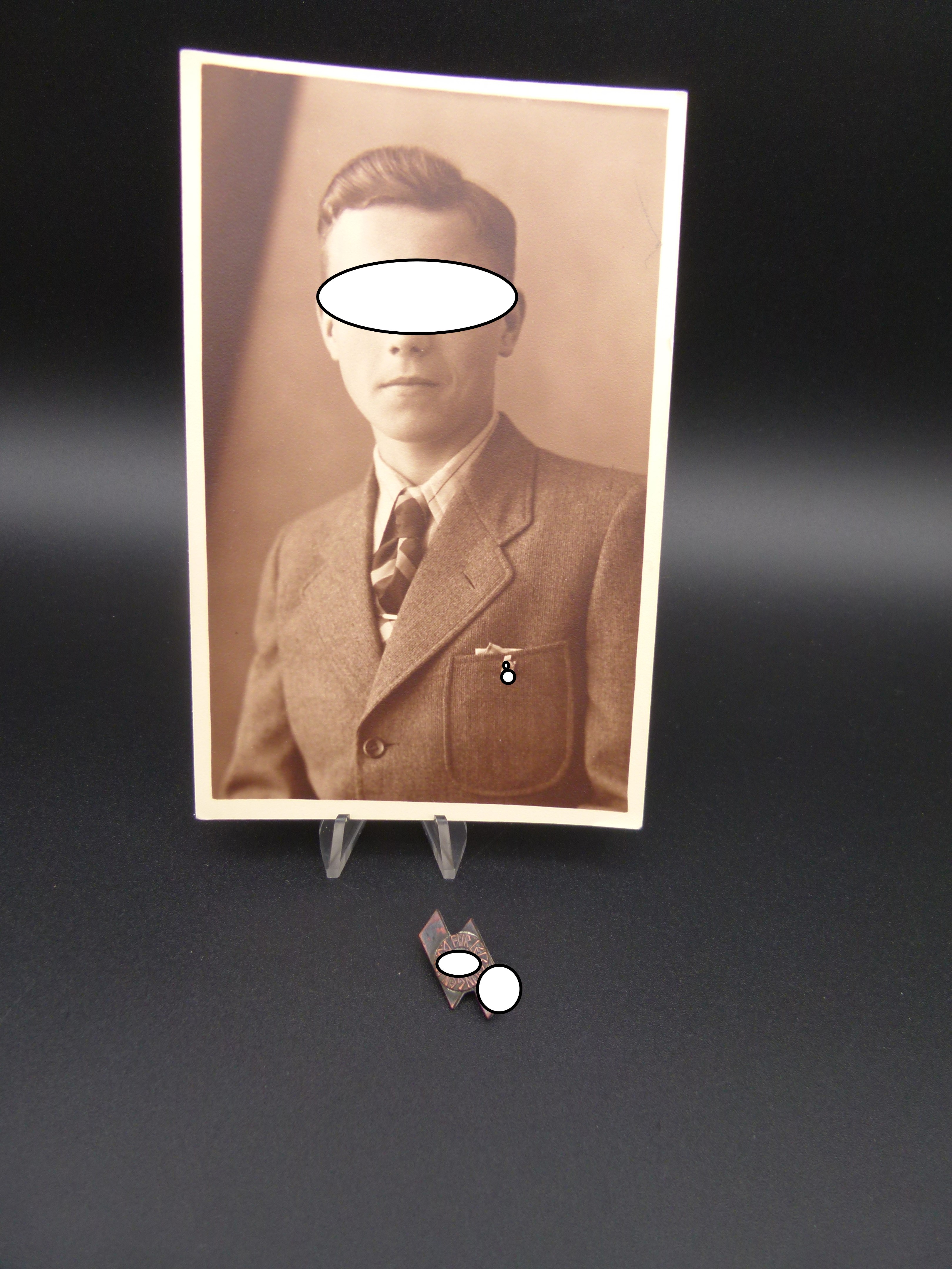 DJ Leistungsabzeichen Miniatur mit Traegerportrait 