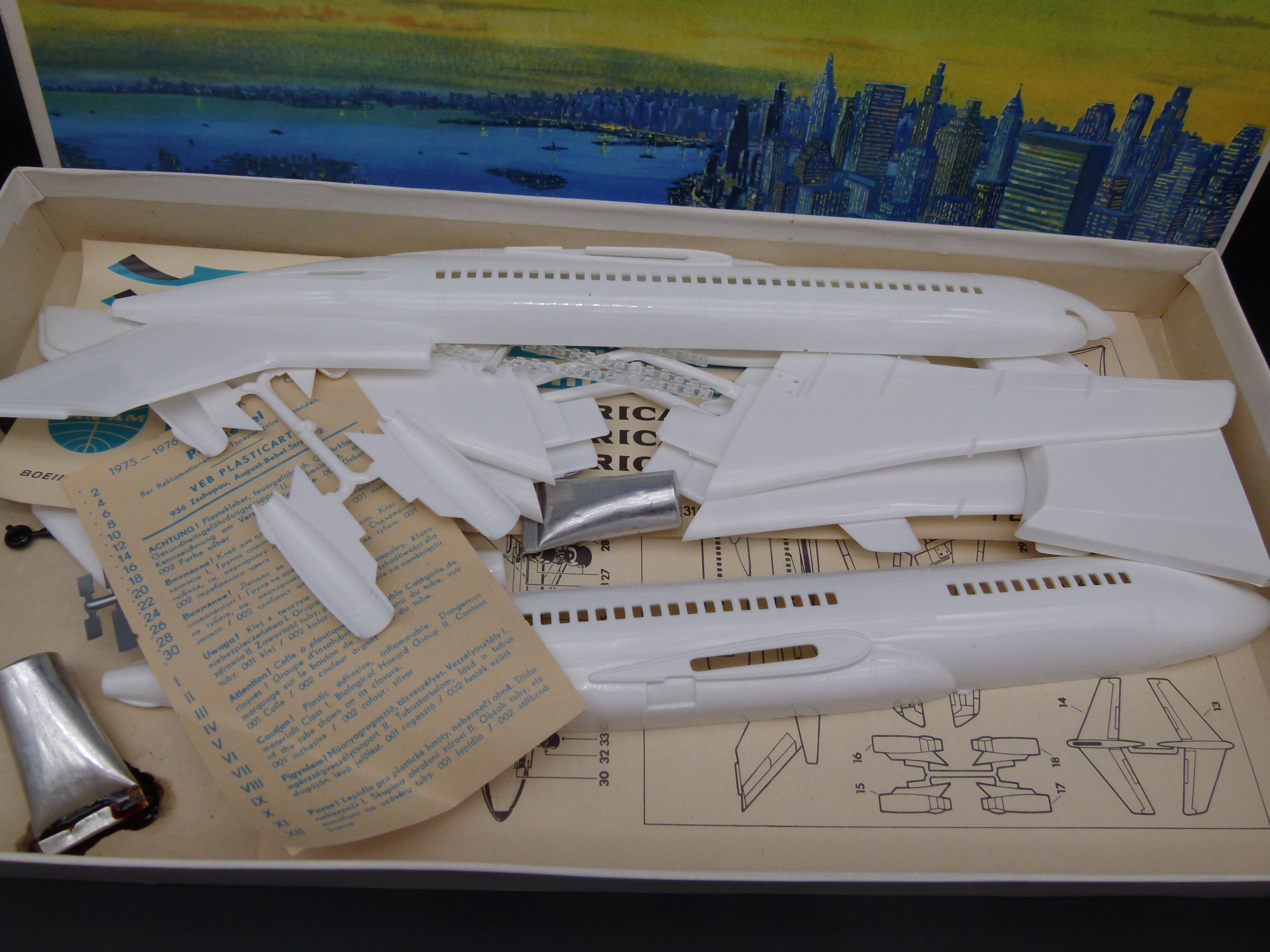 Modellbausatz Pan American Boeing 727 in OVP