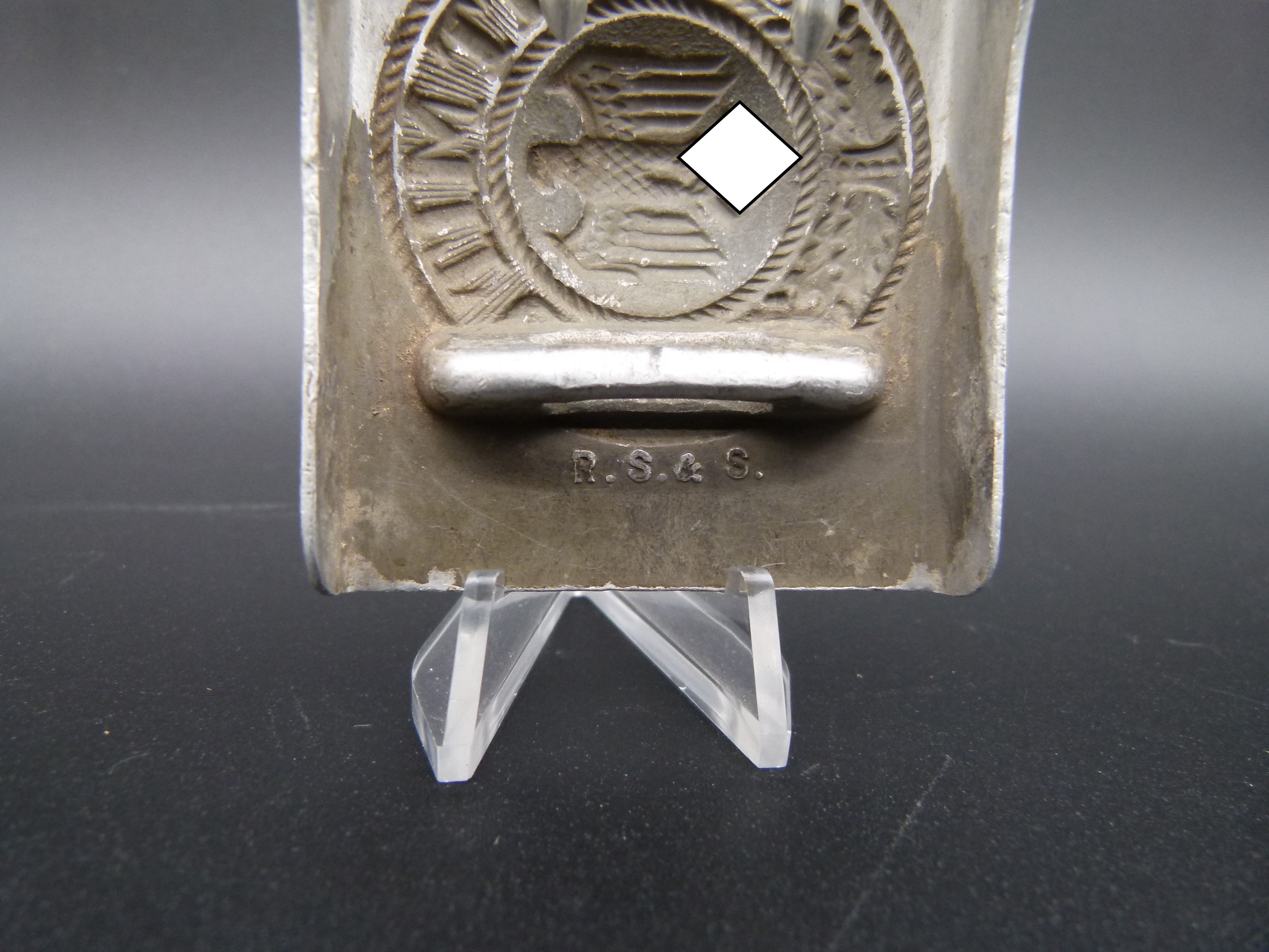 Wehrmacht Koppelschloss Aluminium R.S. & S.