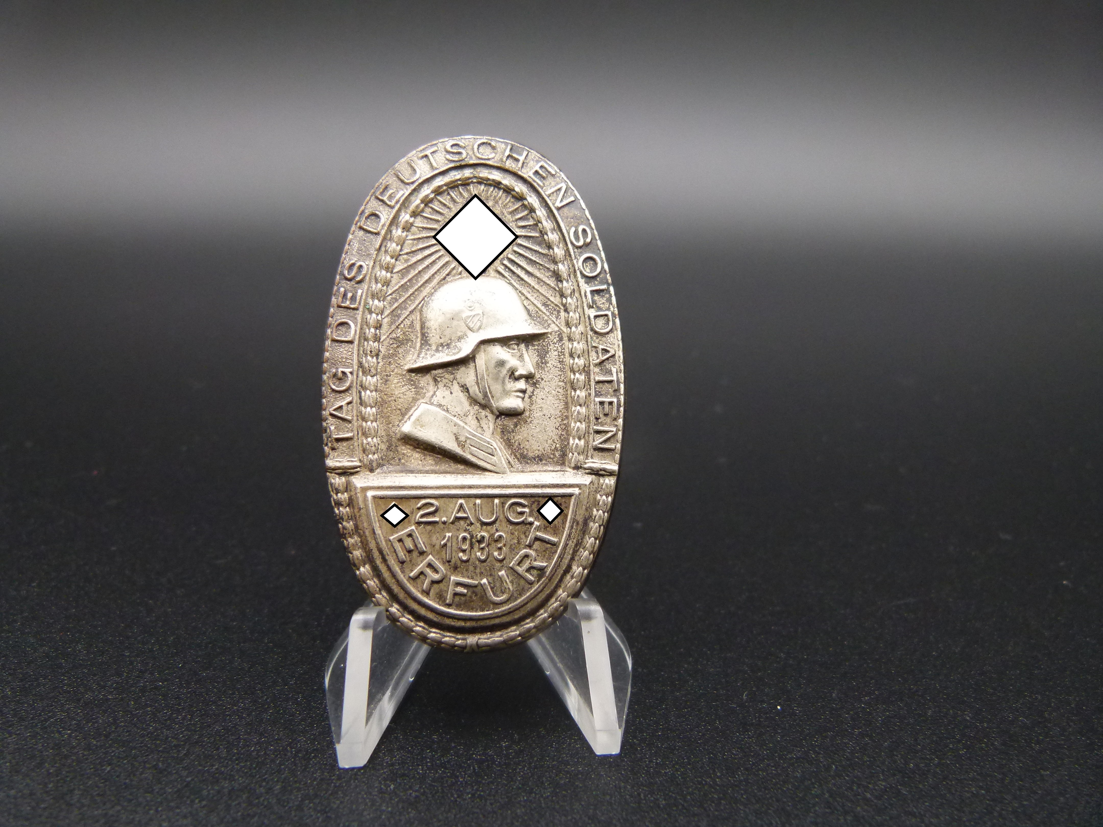 Abzeichen Tag des Deutschen Soldaten 1933 Erfurt