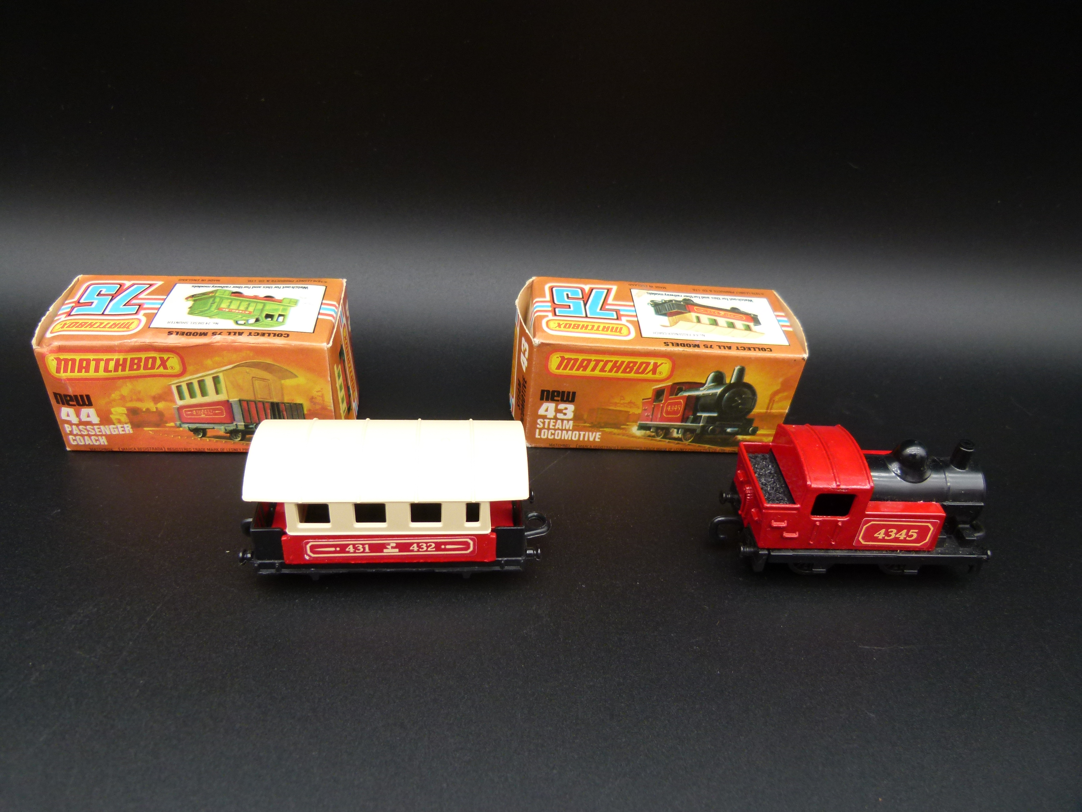 Matchbox Locomotive und Passenger Coach in OVP