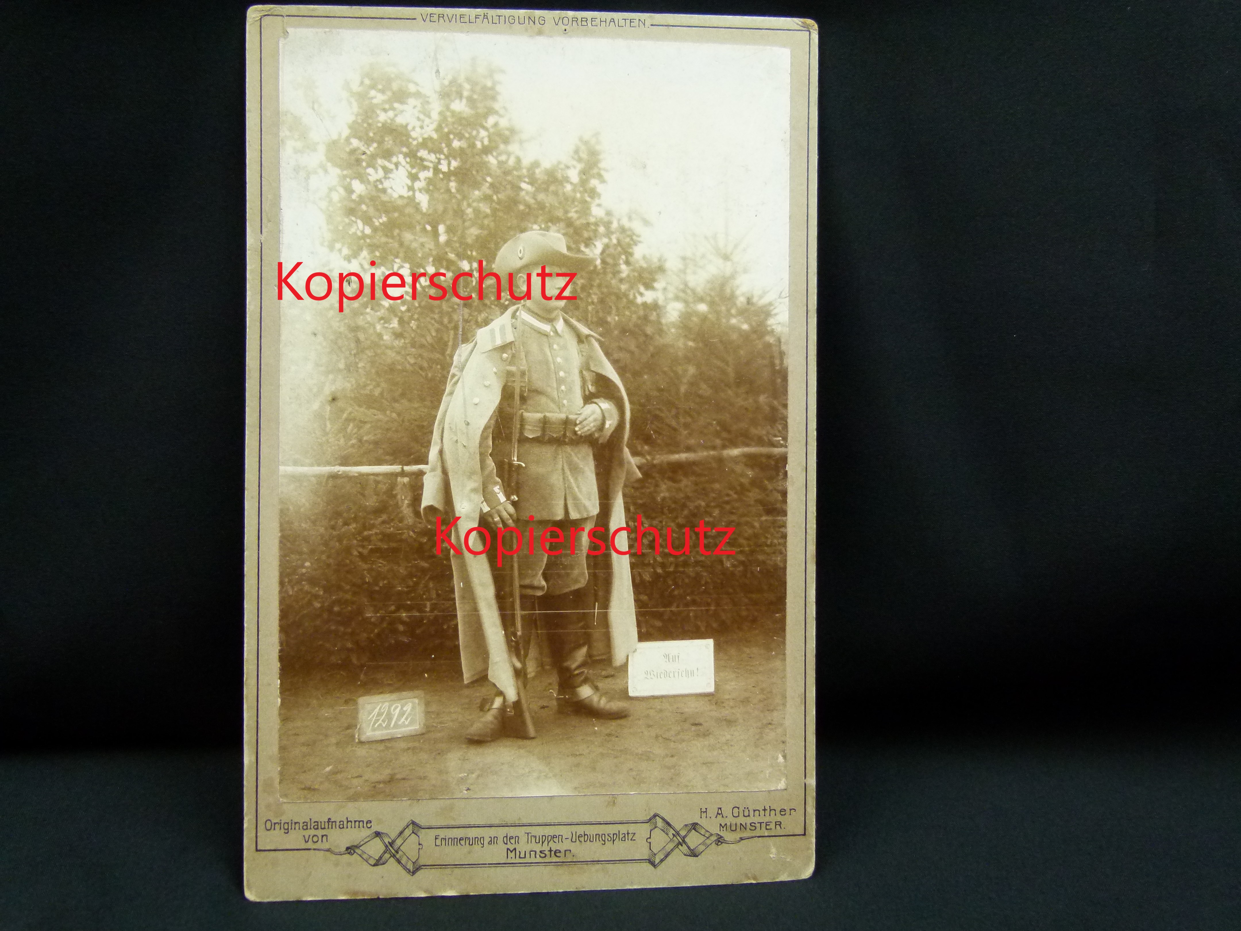 CDV Schutztruppe Deutsch Süd West DSW Portraitfoto