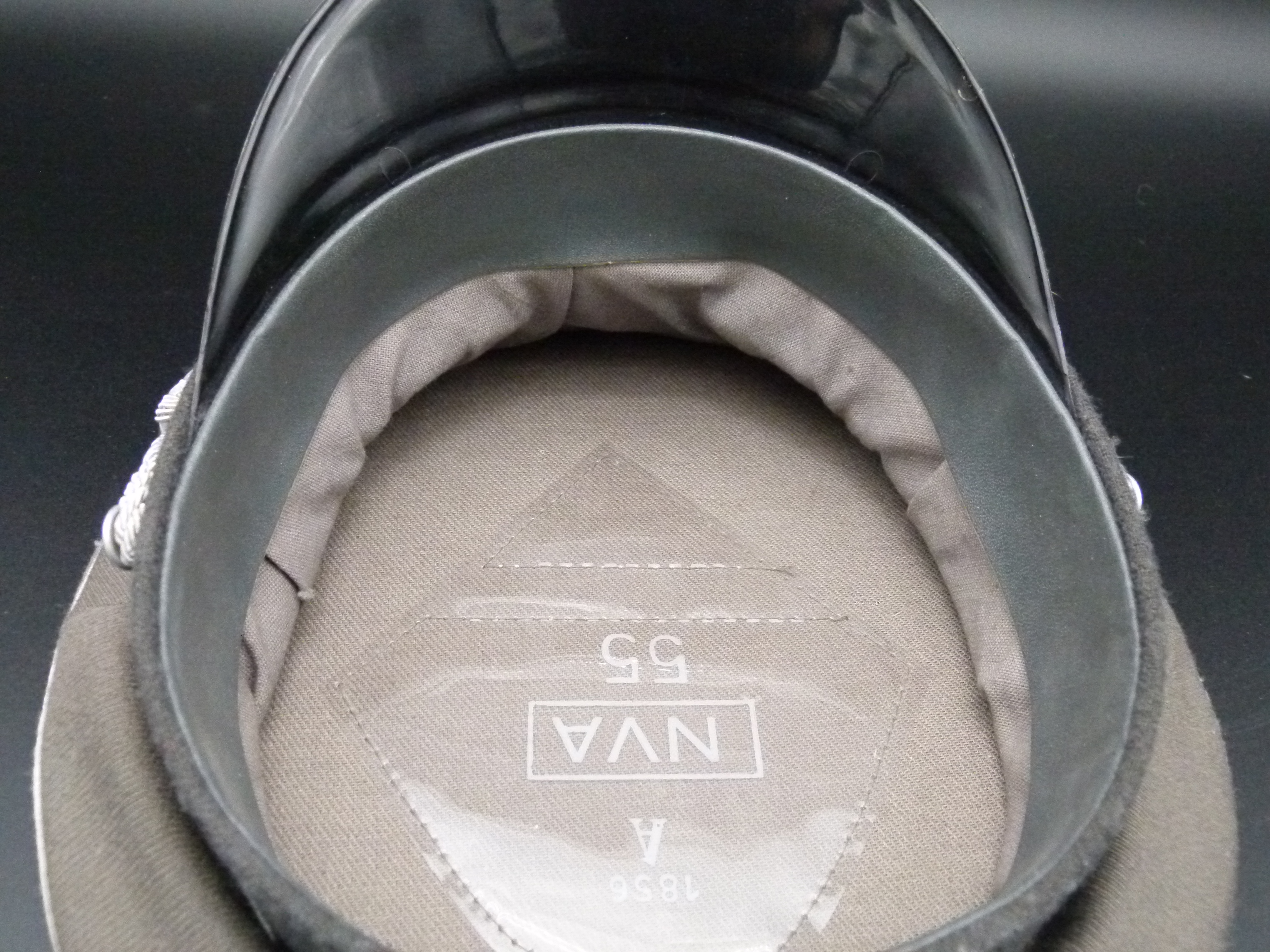 NVA Schirmmuetze Offz Infanterie 1856 A LASK Gr 55